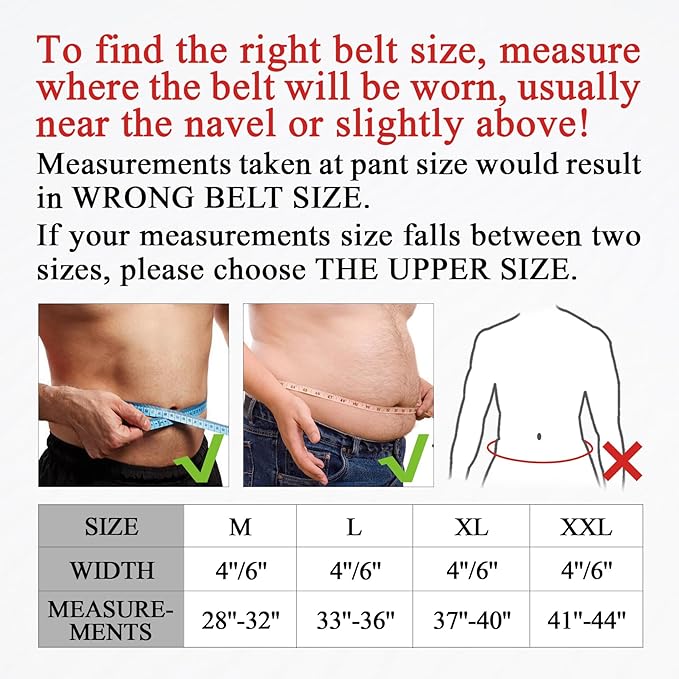 10 Adjustable Holes Genuine Leather Weightlifting Belt, 4”& 6”Width, Double Prong Power Belt for Gym Bodybuilding, weightlifting, powerlifting, squats and deadlifts
