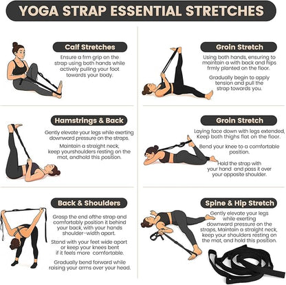 Pilates Essentials Kit for Home Workouts Women, Black Pilates Equipment Set with 9 Inch Yoga Ball, Pilates Slider, Resistance Band, yoga straps for stretching, Pilates Ring and Ball Set for Beginners