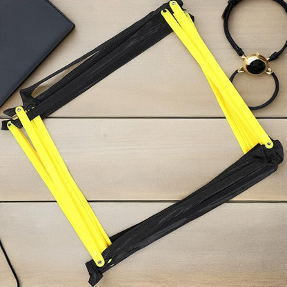 Milisten Agility Ladder Football Speed Ladder for Footwork with Foldable Soft Material Yellow Suitable for Soccer and Athletic Workout