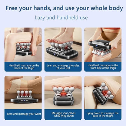 16-Head Massage Gun Kit, With 3 Modes And 30 Levels Of Adjustable Strength, Electric Deep Tissue Massager For Neck, Shoulder, Back, Leg Muscle Pain Relief, Ideal Gift For Women, Men, Moms And Dads