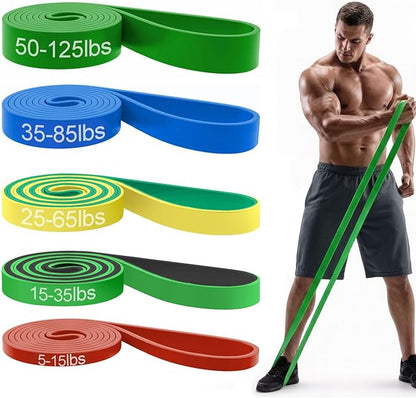 Pull Up Bands, Resistance Bands, Pull Up Assistance Bands Set for Men & Women, Exercise Workout Bands for Working Out, Body Stretching, Physical Therapy, Muscle Training