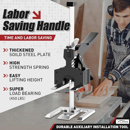 Labor Saving Arm Jack Handle 2 Pack, Construction Jack, Wall Tile Locator, Multi Function Height Adjustment Lifting Device, Door Panel Lifting Cabinet, Raised 6.69 in, Pair Dynamic Load 450 LB