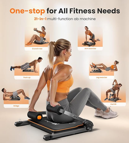 Niceday Ab Workout Equipment, Ab Machine for Stomach Workout, Ab Trainer Machine for Home, Ab Crunch Machine for Home Exercise, Sit Up Machine with 330 LBS Weight Capacity