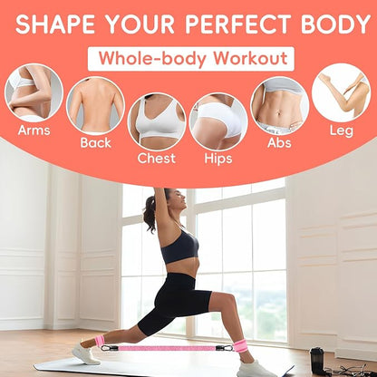 11 Pcs Ankle Resistance Bands with Cuffs, Glutes Workout Ankle Weights for Women Working Out, Exercise Bands Set with Ankle Straps for Leg Butt Exercise Equipment - Perfect for Home Workouts