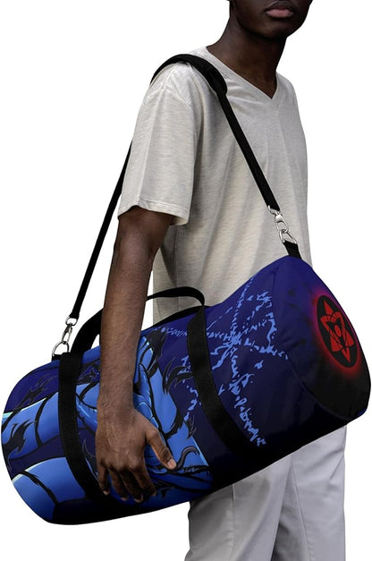 Anime Gym Bag for Women Men - Large Capacity Waterproof Workout Fitness Travel Sports Bags Fashion Street Camping ExpandaCLe Carry On Duffle Bag For Couple (Blue Susano) PTY