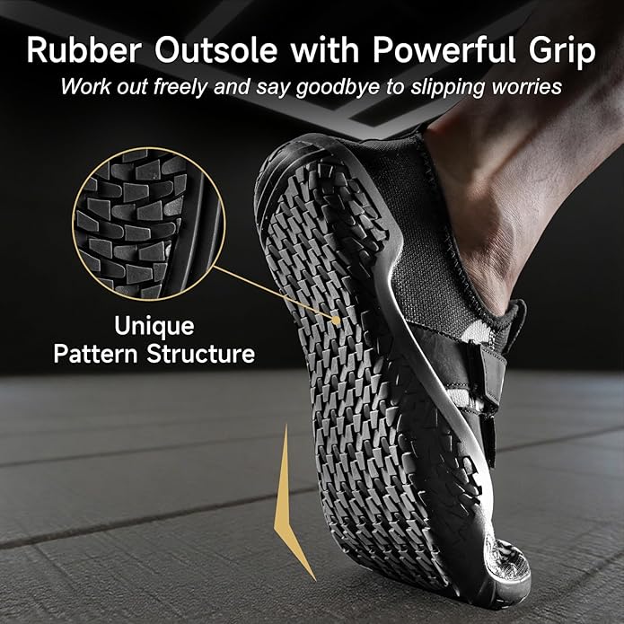 MANUEKLEAR Deadlift Shoes - Weight Lifting Shoes for Men Women - Weightlifting Squat Shoes Fitness Cross-Trainer Barefoot Gym Training Sneakers