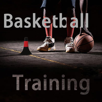 12 Pcs Sports Training Cones 9 Inch Agility Plastic Skating Marker Cones with Carry Bag for Kids Football Basketball Practice