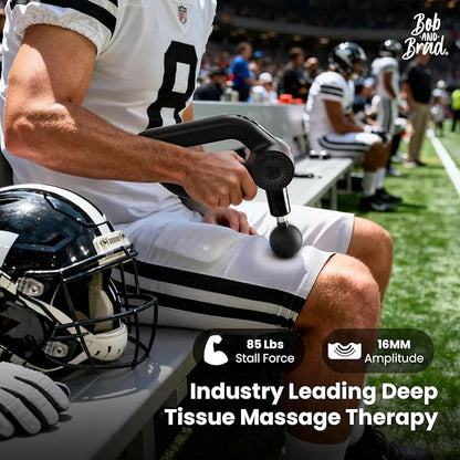 BOB AND BRAD D6 Pro Max+ Massage Gun with Heat and Cold, Powerful Deep Tissue Percussion Massager with 16mm Amplitude, FSA Eligible & HSA Approved Professional Muscle Massager Gun for Athletes