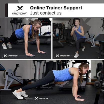 X-Protector Sliders for Working Out - 2 PCS - Double-Sided Exercise Sliders for Hard & Carpeted Floors - Gliders for Exercising!