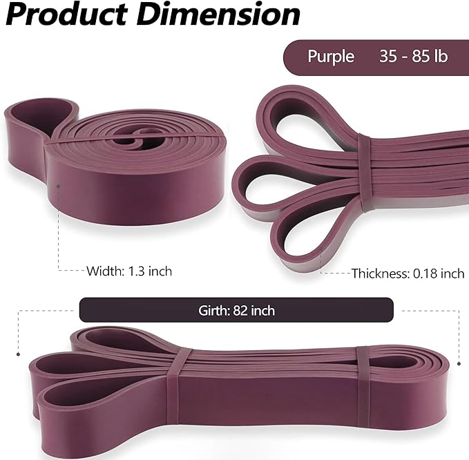 Resistance Bands for Working Out, Pull up Bands, Workout Bands, Exercise Bands, Stretching Bands for Strength Training, Fitness, Mobility Training, Home Workout, Physical Therapy, Stretching