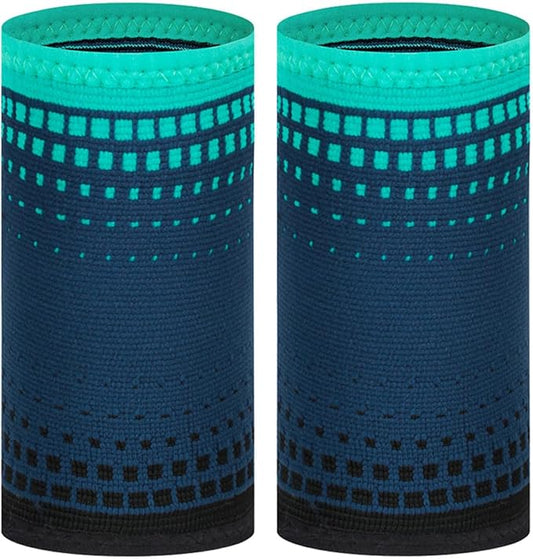 2pcs Weightlifting Wrist Wraps Compression Knitted Portable Wrist Supports Fitness Training Brace for Gym Exercise