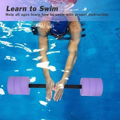 Hikeen Aquatic Exercise Dumbbells Water Dumbbell Pool Resistance Aquatic Fitness Barbells with 4 High-Density EVA Foam Pool Weights Dumbbells, for Water Aerobics Weight Loss