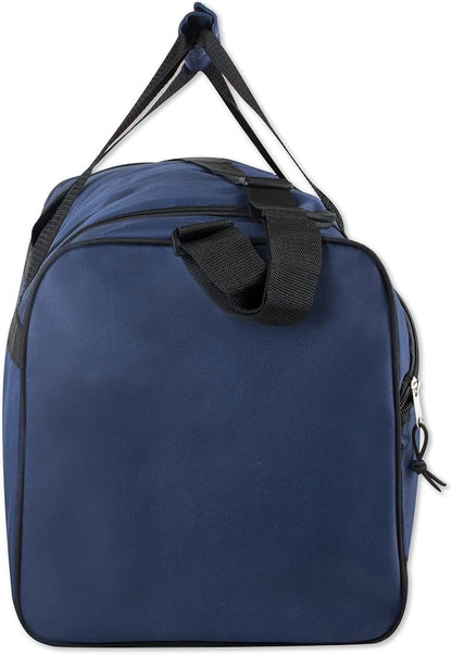 60 Liter, 26 Inch Duffle Bag – Heavy Duty Extra Large Sports Gym Equipment Travel Duffel Bag for Men and Women (Blue)