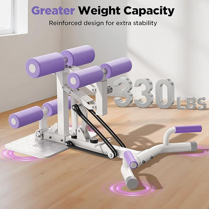 FEIERDUN Adjustable Deep Squat Machine - 7 Level Resistance Glute & Leg Trainer for Home, Multi-Functional Equipment for Women to Strengthen Core, Hips and Thighs