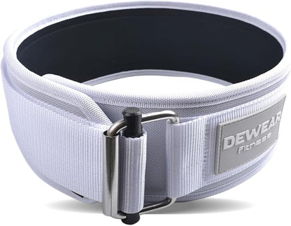 Durable Weight Lifting Belt, 4'' Wide Gym Belt for Bodybuilding, Powerlifting, Squats, Deadlift - Provides Lumbar Support & Stability for Men & Women