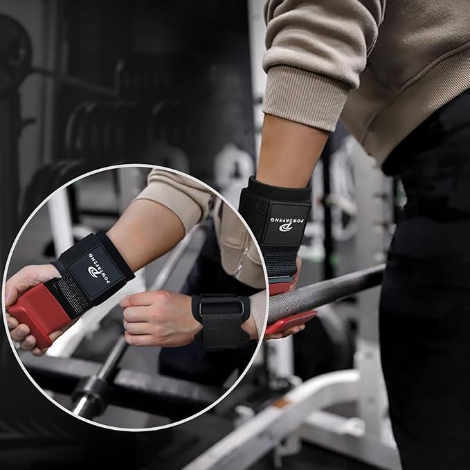 Lifting Hooks for Weight Lifting: Weightlifting Hooks Wrist Straps Hand Grip Support for Deadlift Weightlifting Gym Gloves for Men & Women