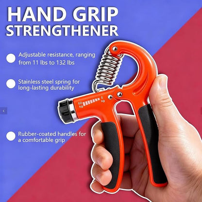 Hand Grip Strength Trainer Kit, 5 Pack Forearm Gripper Strengthener Adjustable Resistance, Hand Strengthening Devices