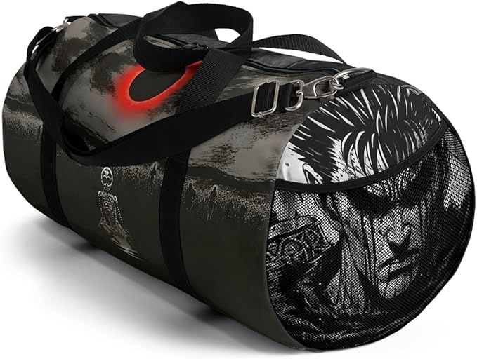 Anime Gym Bag for Women Men - Large Capacity Waterproof Workout Fitness Travel Sports Bags Fashion Street Camping Expandable Carry On Duffle Bag For Couple (brsk)