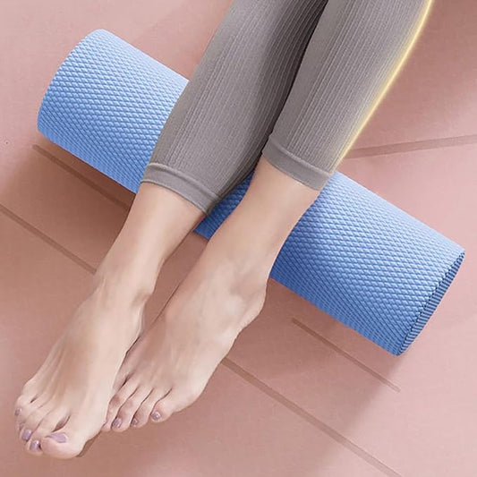 12 Inch EVA Soft Dot Foam Roller for Muscle Therapy, Yoga and Balance Exercises, High-Density Massage Roller, Foam Roller for Back, Legs for Home, Gym and Travel (Blue#L)