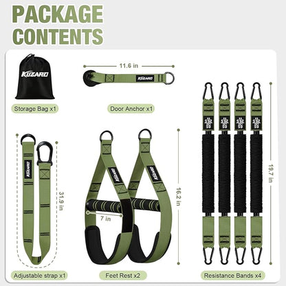 Pull Up Assistance Bands for Women, Heavy Duty Resistance Bands with Handles, Exercise Band with Door Anchor, Workout Band Set for Pull Up Bar, Full Body Sculpting,Muscle Training, Recovery, Home Gym