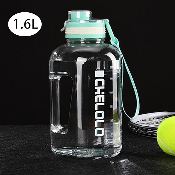 75 Oz Gym Water Bottle, Bpa Free Clear Plastic Water Bottle with Time Marker,Wide Mouth Reusable Large Plastic Water Bottles for Gym Home Hiking Outdoors Workout Camping Sports Travel