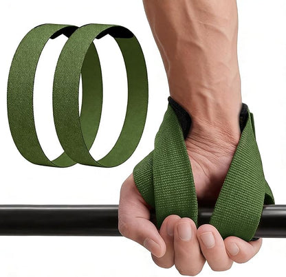 Weight Lifting Straps Anti-Slip Padded Wrist Wraps - Heavy Duty Gym Wrist Support for Deadlift Powerlifting Strength Training - Universal Fit for Men Women