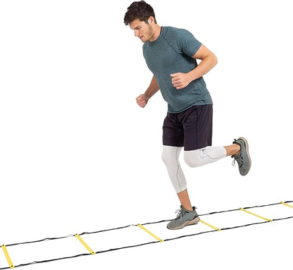 ProsourceFit Speed Agility Ladder 8, 12 and 20 Rung for Speed Training and Sports Agility Workouts with Free Carrying Bag