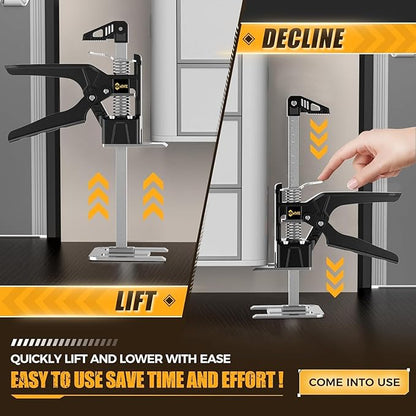 Labor Saving Arm Jack Handle 15 in Furniture Jack Drywall Lift for Wall Tile Locator, Multi Function Height Adjustment, Door Panel, Lever Arm Tool Board Weight 365lb, Lift Range 9.8In