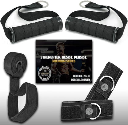TRIBE Resistance Bands Set with Loop Bands I Bands for Men&Women with Workout Bands, Loop Bands, Handles, Door Anchor, Ankle Strap, Exercise eBook I Resistance Training Fitness EquipMen&Women