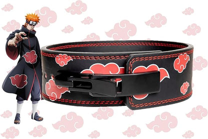 Anime Weight Lifting Lever Belt | 10mm Premium Leather Weightlifting Belt for Powerlifting, Bodybuilding, Deadlift, Squats, Exercise Workout | Heavy Duty Gym Belt Best for Men & Women