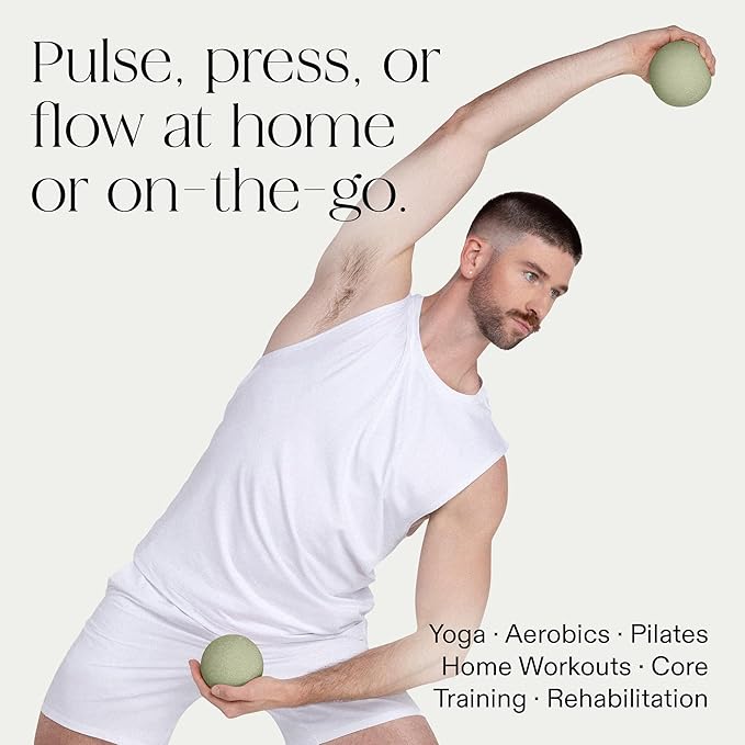 Bala Power Ball, Weighted Toning Exercise Ball for Pilates, Yoga, Home Fitness & More - Workout Ball for Strength & Core Training, Aerobics & Working Out to Improve Balance & Sculpt