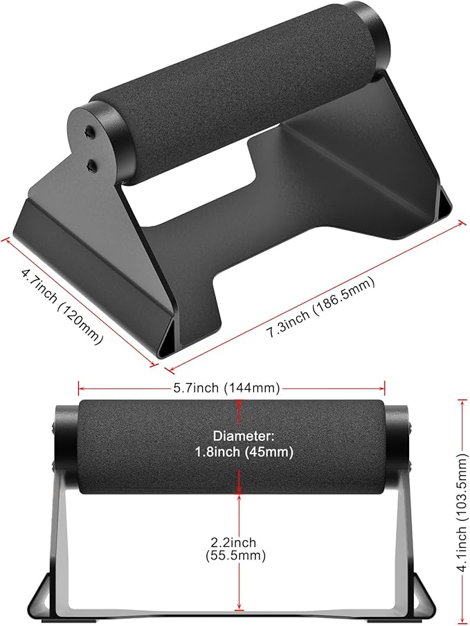 Kipika Push Up Bars, Pushup Stands, Anti-Slip Soft Plastic Push Up Handles, Bottom Anti-Slip Pad, Strength Training Equipment, Perfect for Floor Workout Exercise
