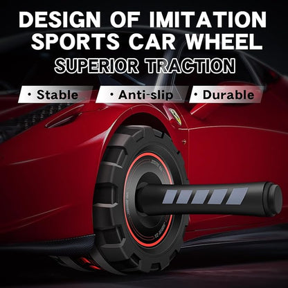 Ab Roller Wheel,Stable Wide Wheel For Beginner,Men,Women,Abs & Core Workout Equipment For Home Gym With Knee Pad,Abdominal Wheel For Full-Body Strength Training