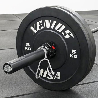 Balelinko Cast Iron 2-Inch Olympic Grip Plate Weight Plate for Strength Training, Weightlifting and Crossfit