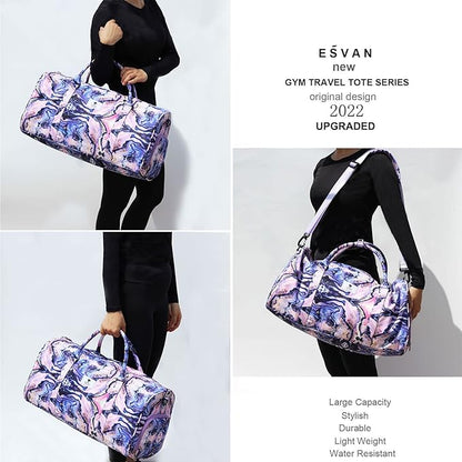 Original Floral Water Resistant Duffel Bag Gym bag Weekender Travel Bag for Gym Beach Travel Daily Bags