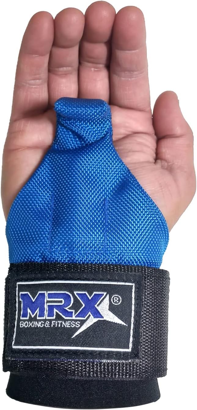 MRX Power Weight Lifting Straps Wrist Support Heavyduty Gym Training Bandage Cordura Hook Deadlifting Wraps