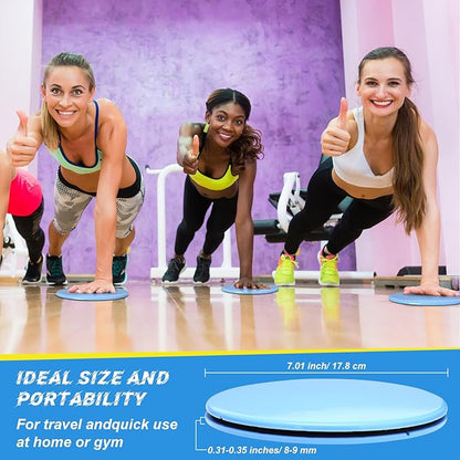 Jenaai 24 Pcs (12 Pairs) Core Sliders Exercise Glider Discs Bulk for Group Training Classes Fitness Slider for Working Out Dual Sided Core Gliding Discs AB Pads for Carpet Hardwood Floor