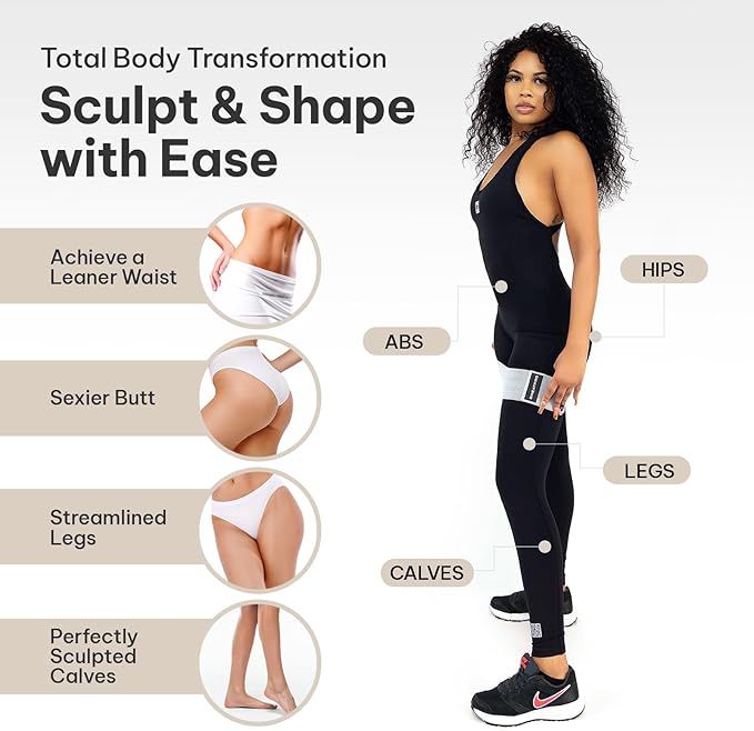3-in-1 Exercise & Toning Kit – Non-Slip Fabric Booty Bands, Strength Resistance Bands & Core Sliders – Total Body Home Gym for Glutes, Legs & Abs – Portable Fitness Set with Carry Bag