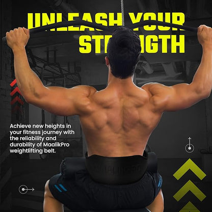 Weight Lifting Leather Belt with Adjustable Buckle, Gym, Workout & Weight Training - Weightlifting Belts for Men and Women