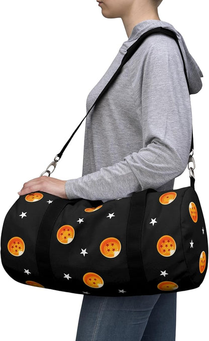 Anime Gym Bag for Women Men - Large Capacity Waterproof Workout Fitness Travel Sports Bags Fashion Street Camping ExpandaCLe Carry On Duffle Bag For Couple (Orange DBZ) PTY