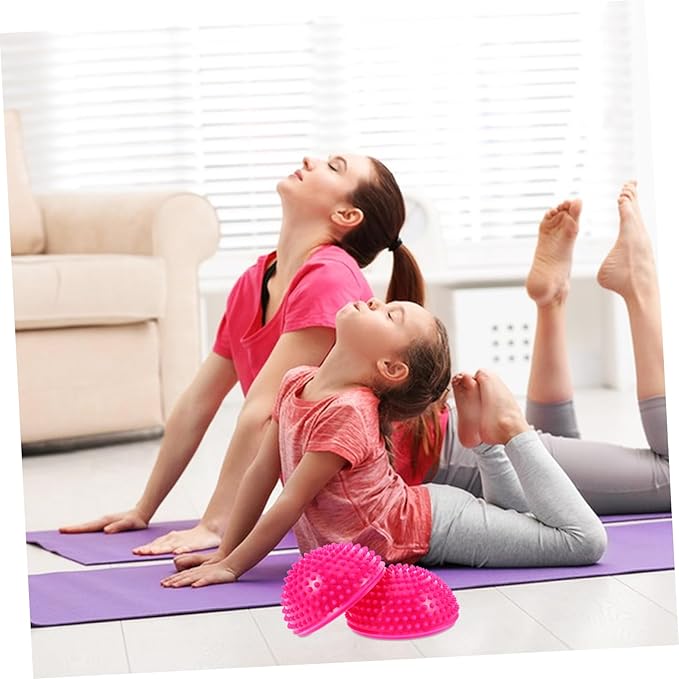 Milisten Hedgehog Balance Stability Balls Half Spike Dome for Adults Engaging Sensory Touch Ball for Exercise