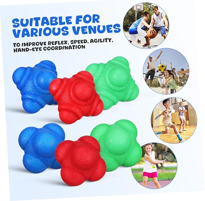 6pcs Reaction for Agility Training for Hand-Eye Coordination Fitness Equipment Low Difficulty High Difficulty