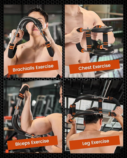 2026 New Saker PowerTwist Arm Trainer, Adjustable Forearm Strengthener, Arm Exercise and Chest Workout Equipment for Home Gym, for Men, Ideas for Fitness Enthusiasts