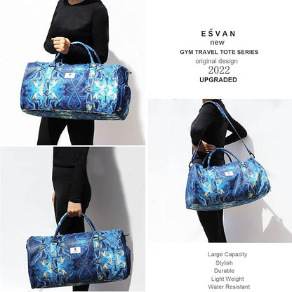 Original Floral Water Resistant Duffel Bag Gym bag Weekender Travel Bag for Gym Beach Travel Daily Bags