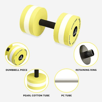 Water Gear Hydro Buoys Minimum - Water Fitness and Pool Exercise - Great for Upper Body and Minimum Stress Training - Workout Your Back Arms and Chest