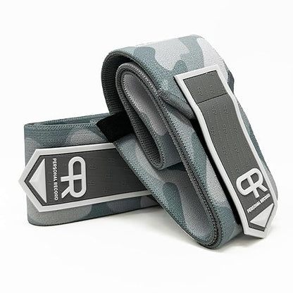 Elbow Wraps for Weightlifting - Heavy Duty Construction, 25% More Elasticity, Reinforced Stitching, Extra Wide Fastener, Easy to Adjust, (Snow Camo)