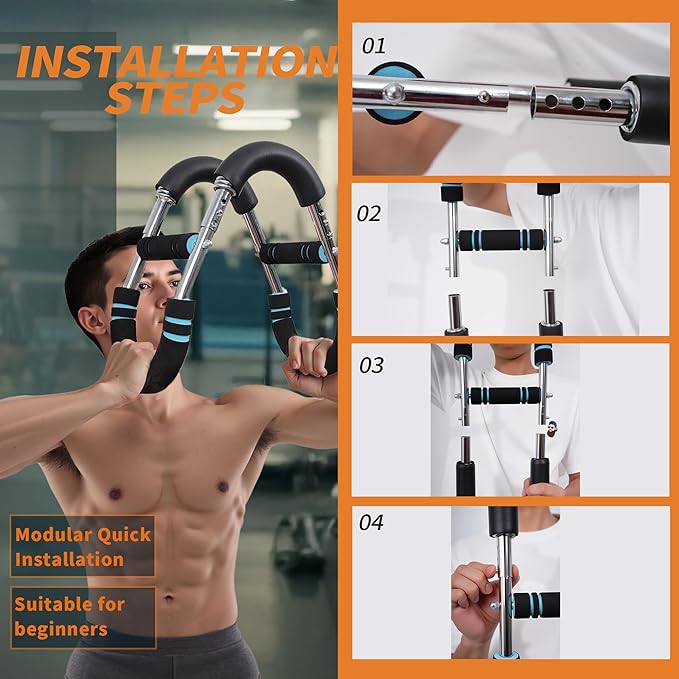 Arm Trainer – Multi-Functional Chest Workout Equipment for Men, Portable Twister Arm Trainer & Ab Machine, Full Body Fitness Equipment, Home Chest Press Machine