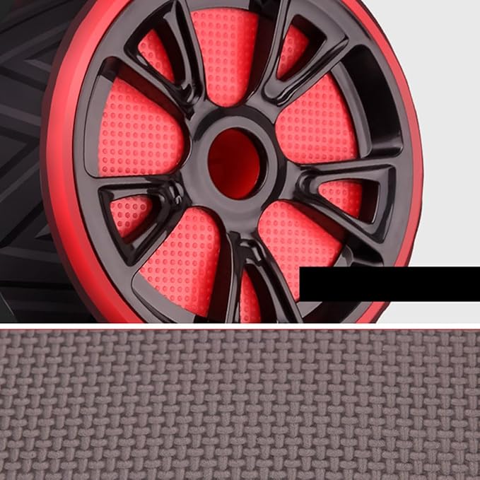 Ab Roller Wheel Fitness Device for Core and Abdominal Training Red Abdominal Gym Wheel for Home Workout and Muscle Strengthening for Men and Women