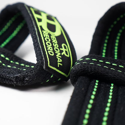 PR Lifting Straps for Weightlifting – Heavy Duty Deadlift Straps with Extra Thick Material for Grip & Wrist Support – Gym Wrist Straps for Powerlifting, Bodybuilding, Strength Training Personal Record