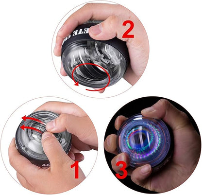 Gyro Ball Wrist Exerciser Gyroscope Ball Forearm Strengthener for Stronger Wrist Bones and Muscle